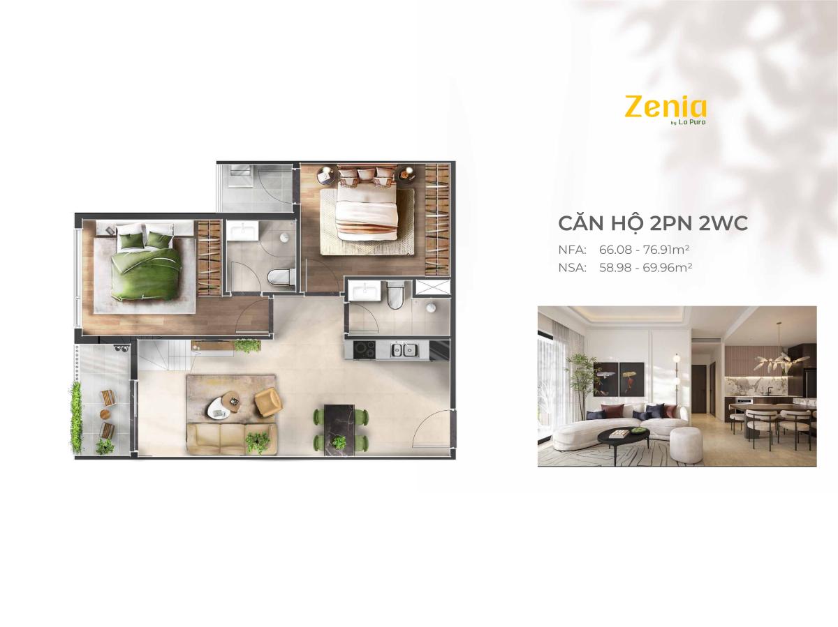 Layout căn hộ A&T Saigon Riverside